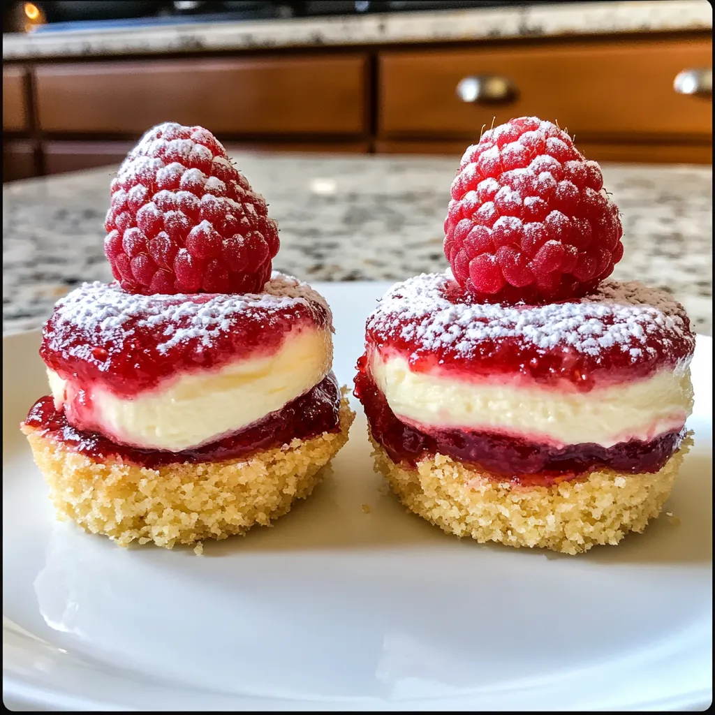 Coupes Citron Framboise Façon Cheesecake