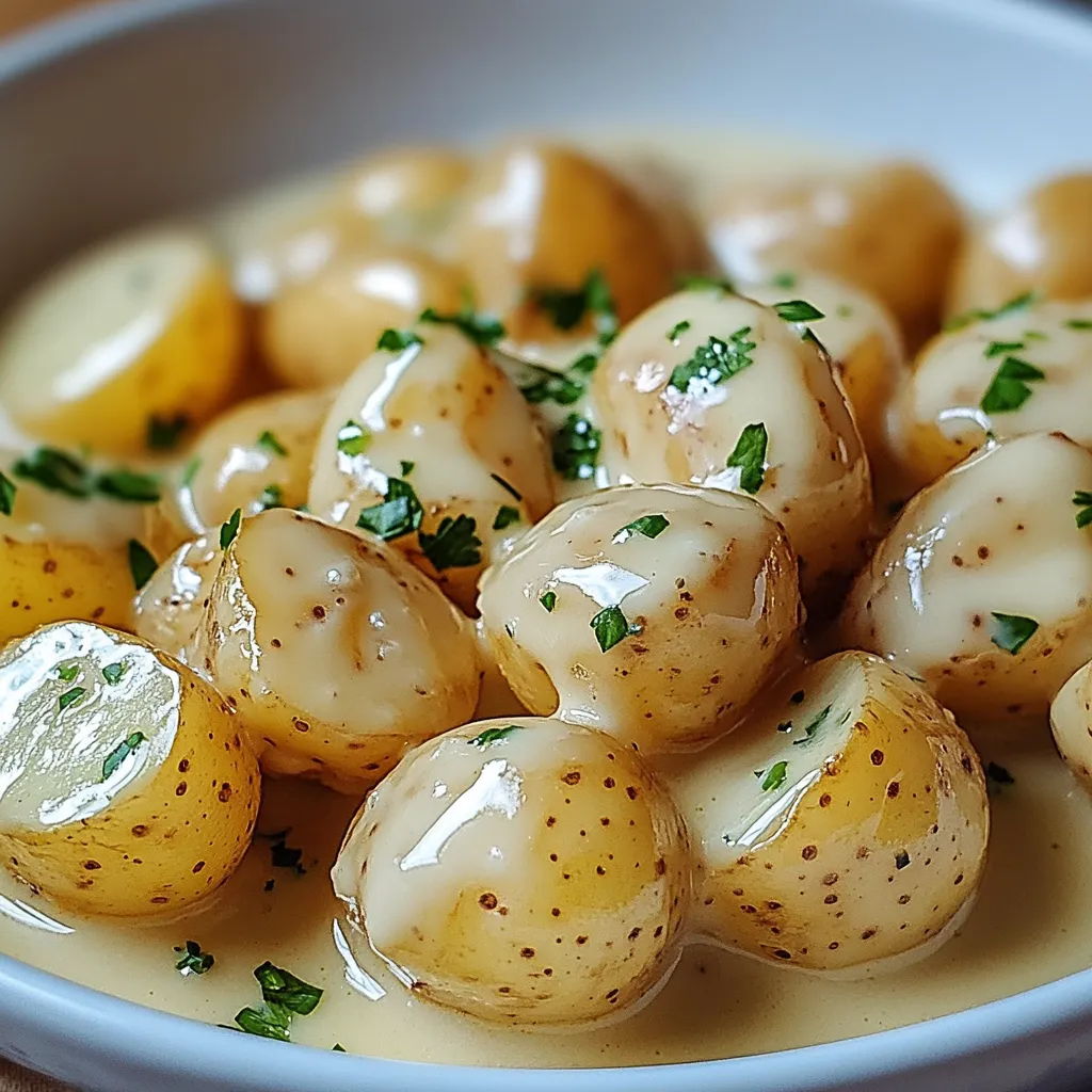 Pommes de Terre à l'Ail Faciles et Crémeuses