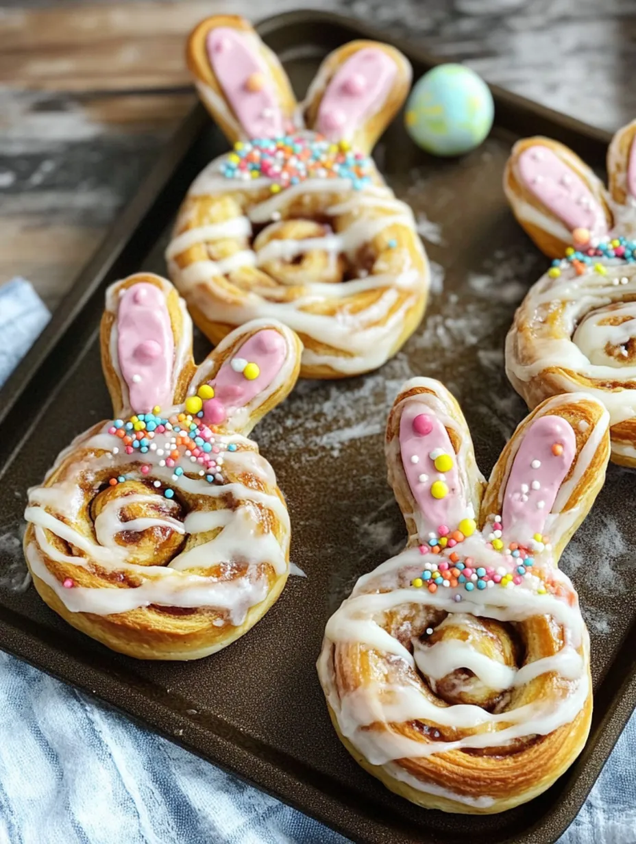 Roulés cannelle lapin de Pâques faciles