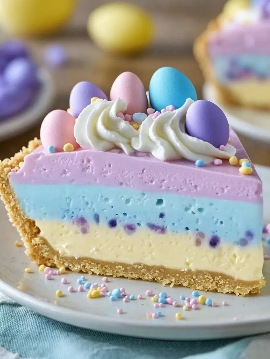 Tarte gélifiée colorée de Pâques
