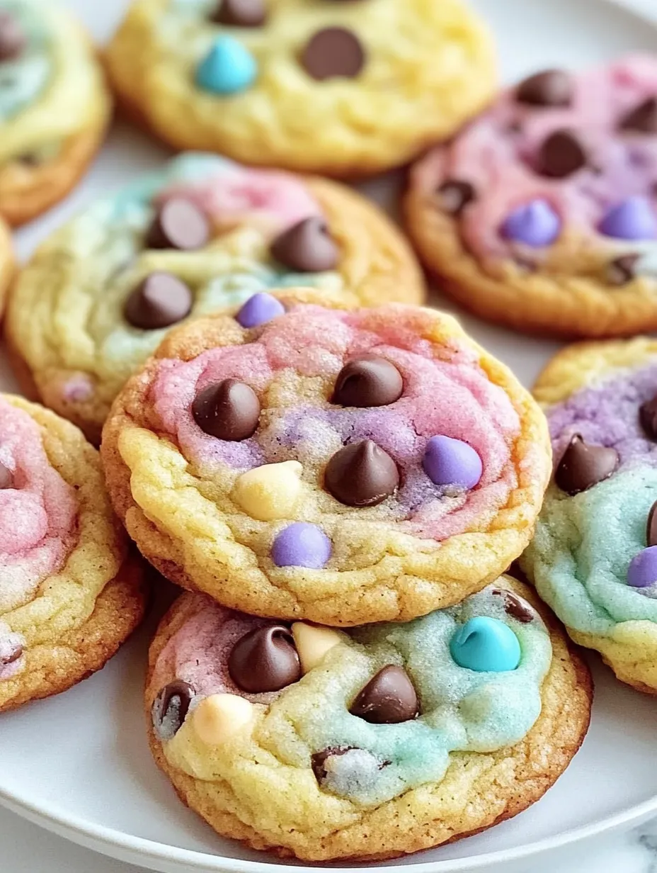 Cookies moelleux aux pépites de chocolat de Pâques