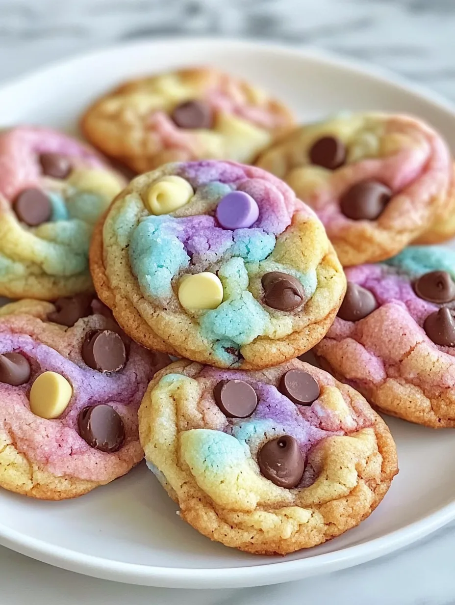 Cookies tendres et colorés pour Pâques
