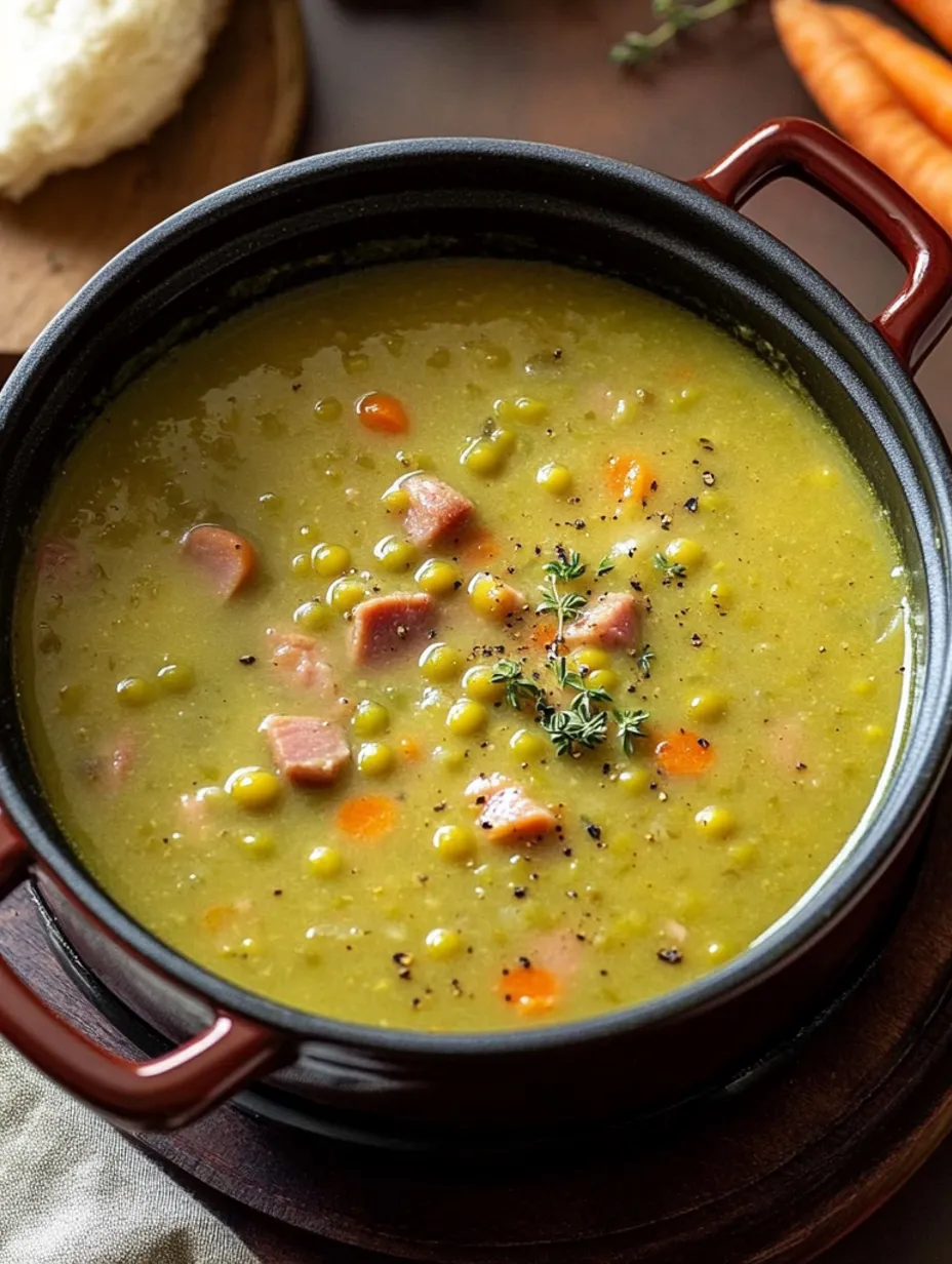 Soupe aux pois cassés maison