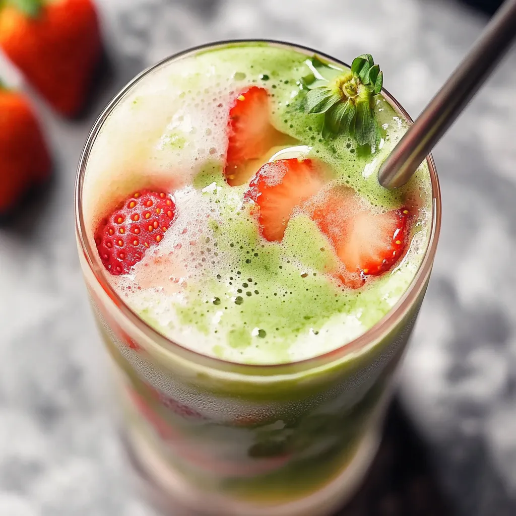 Matcha Fraise Glacé