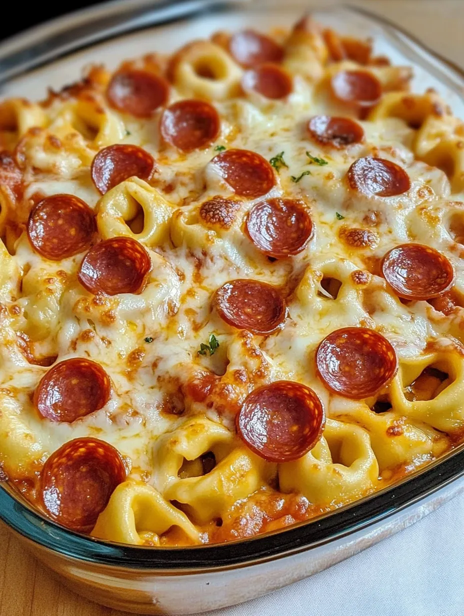 Gratin de Tortellini Façon Pizza au Chorizo