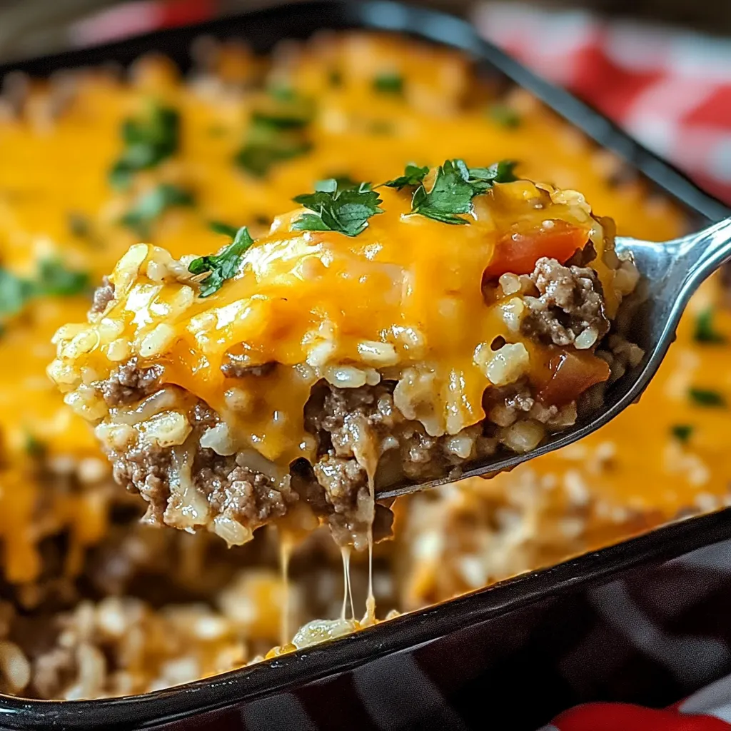 Délicieux Bœuf Riz Fromage
