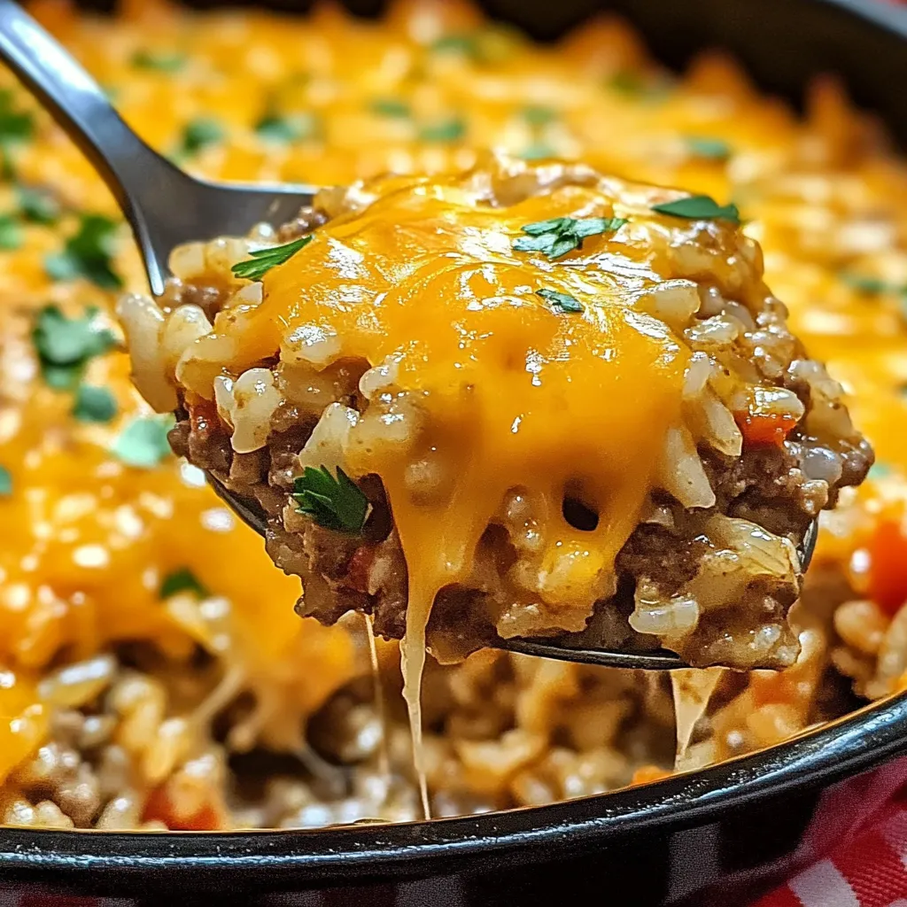 Gratin bœuf riz fromage fondant