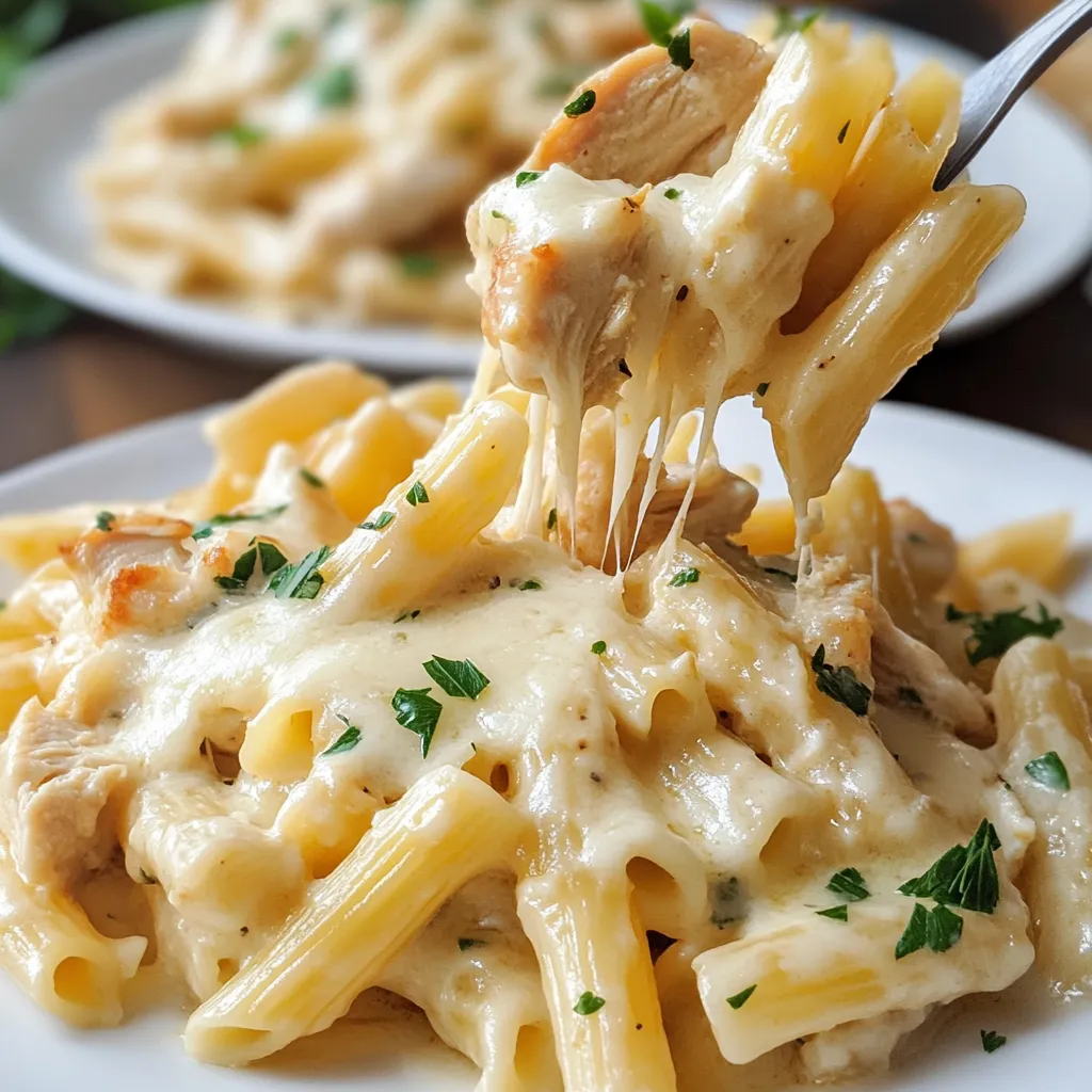 Pâtes Poulet Fromage
