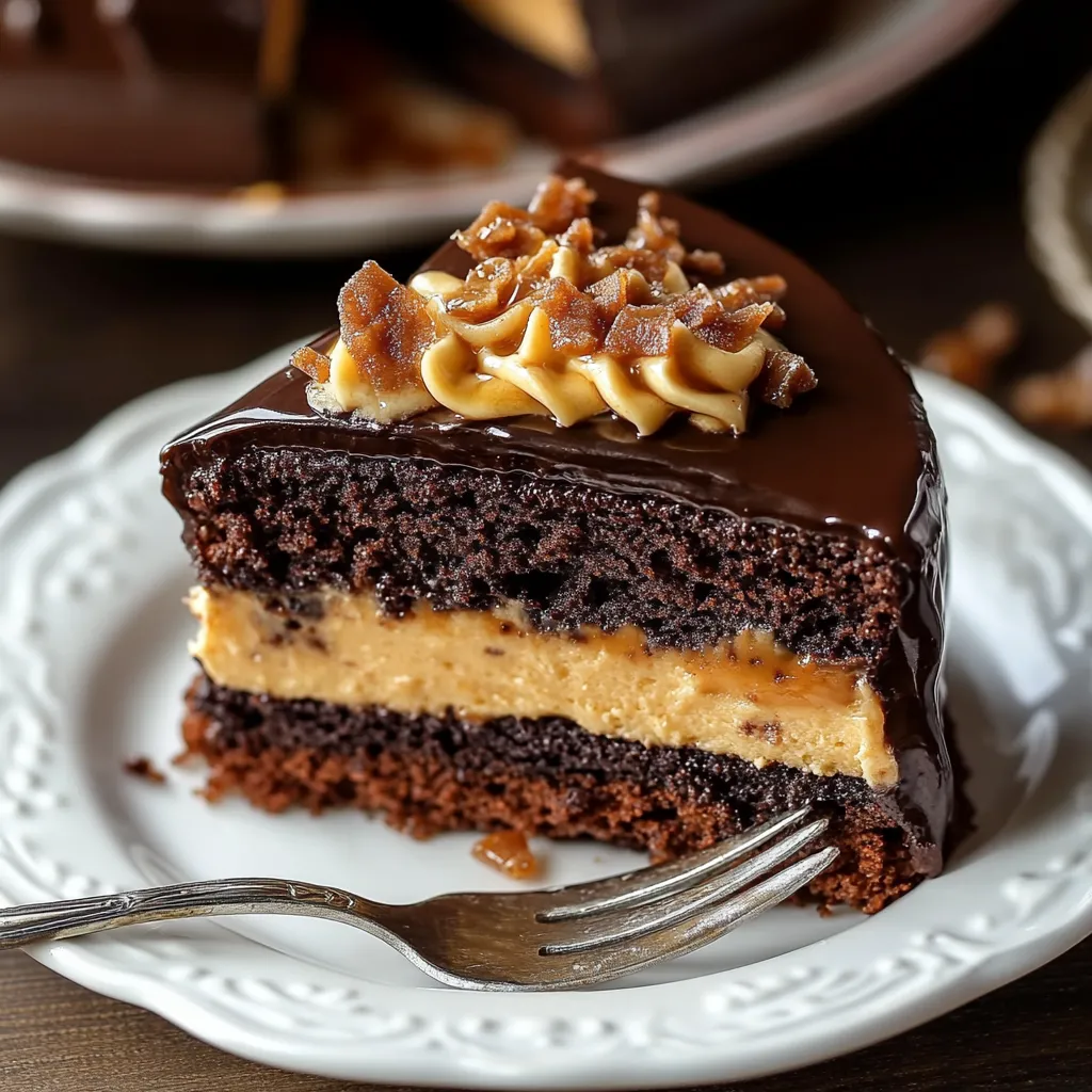 Délicieux Gâteau Chocolat Caramel