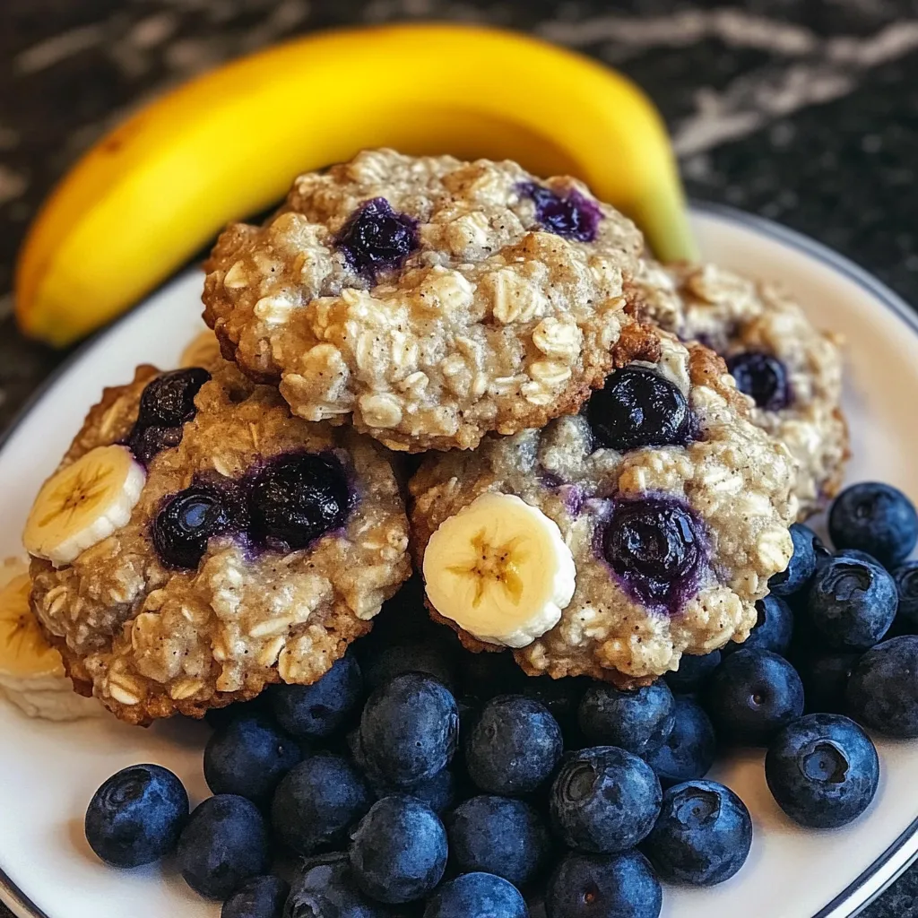 Biscuits Banane et Myrtille