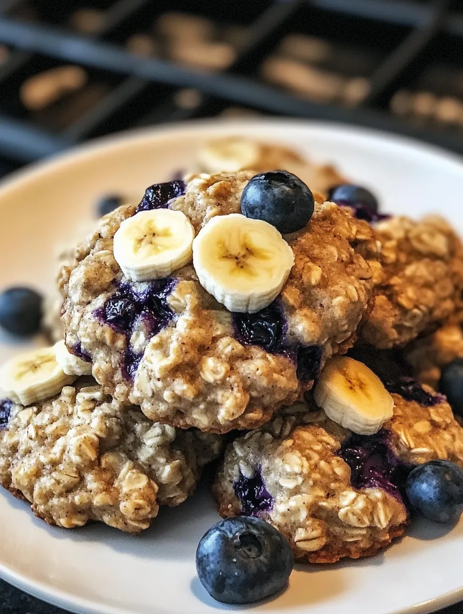 Recette de Cookies Petit-Déjeuner Banane Myrtille