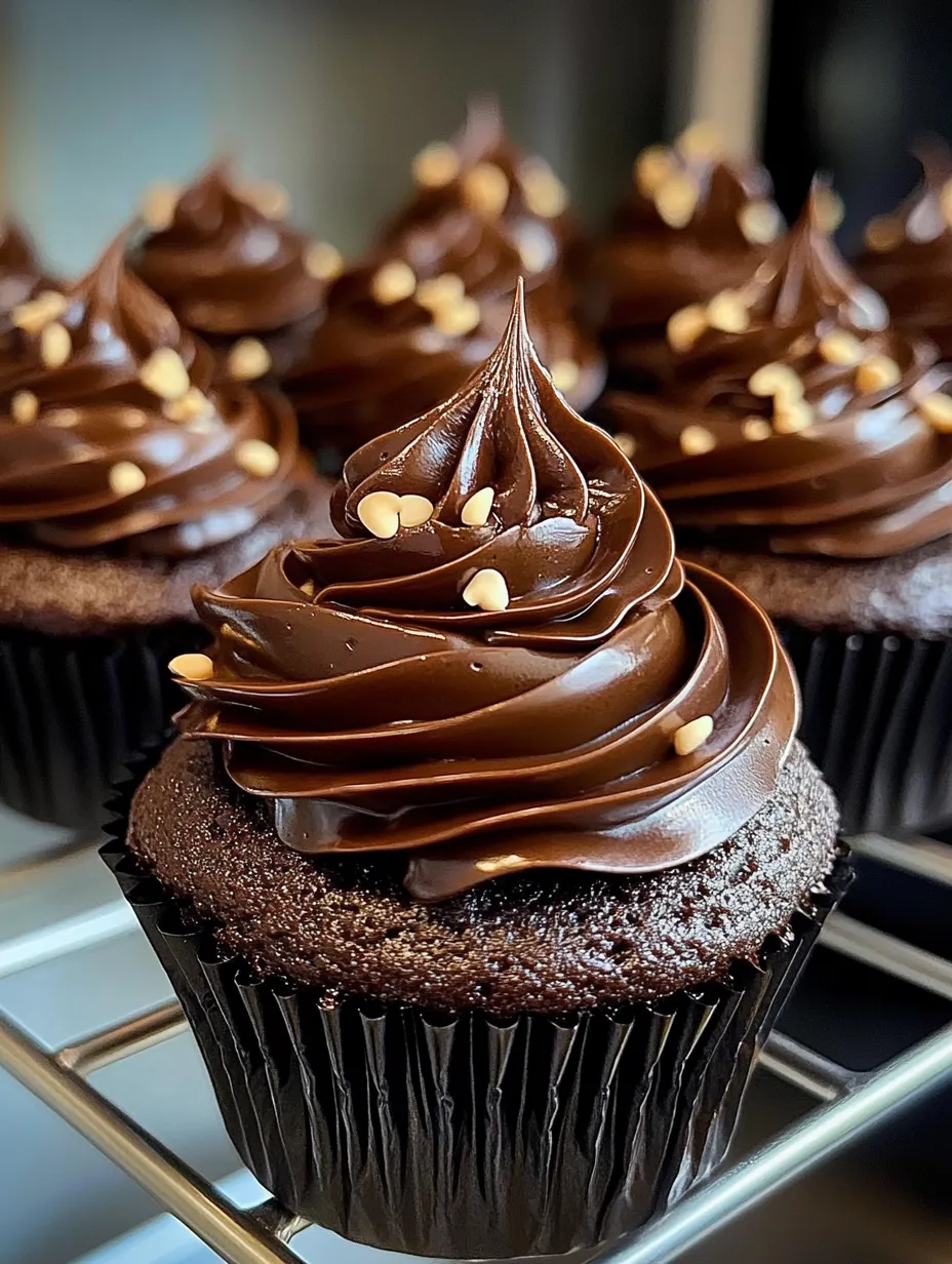 Cupcakes au Chocolat Fondant