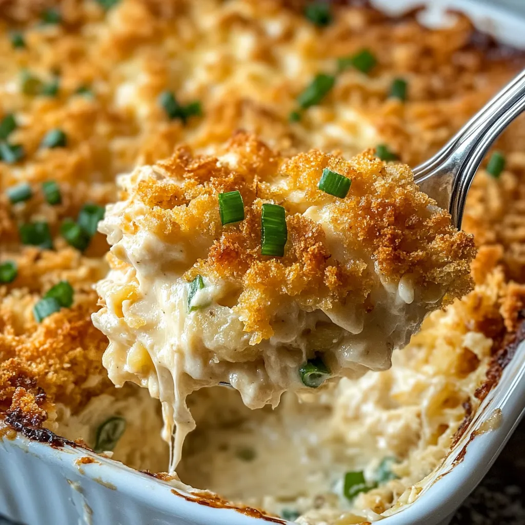 Gratin de poulet pommes de terre râpées